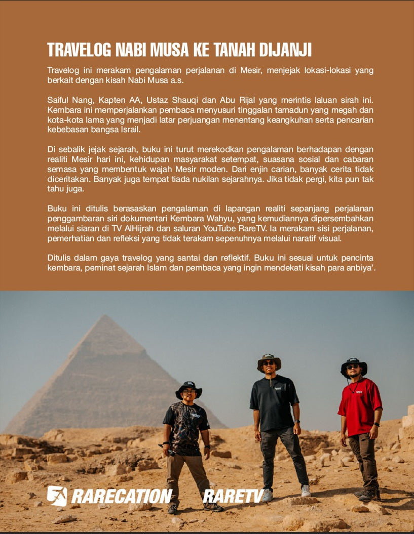Buku Travelog Nabi Musa Ke Tanah Dijanji