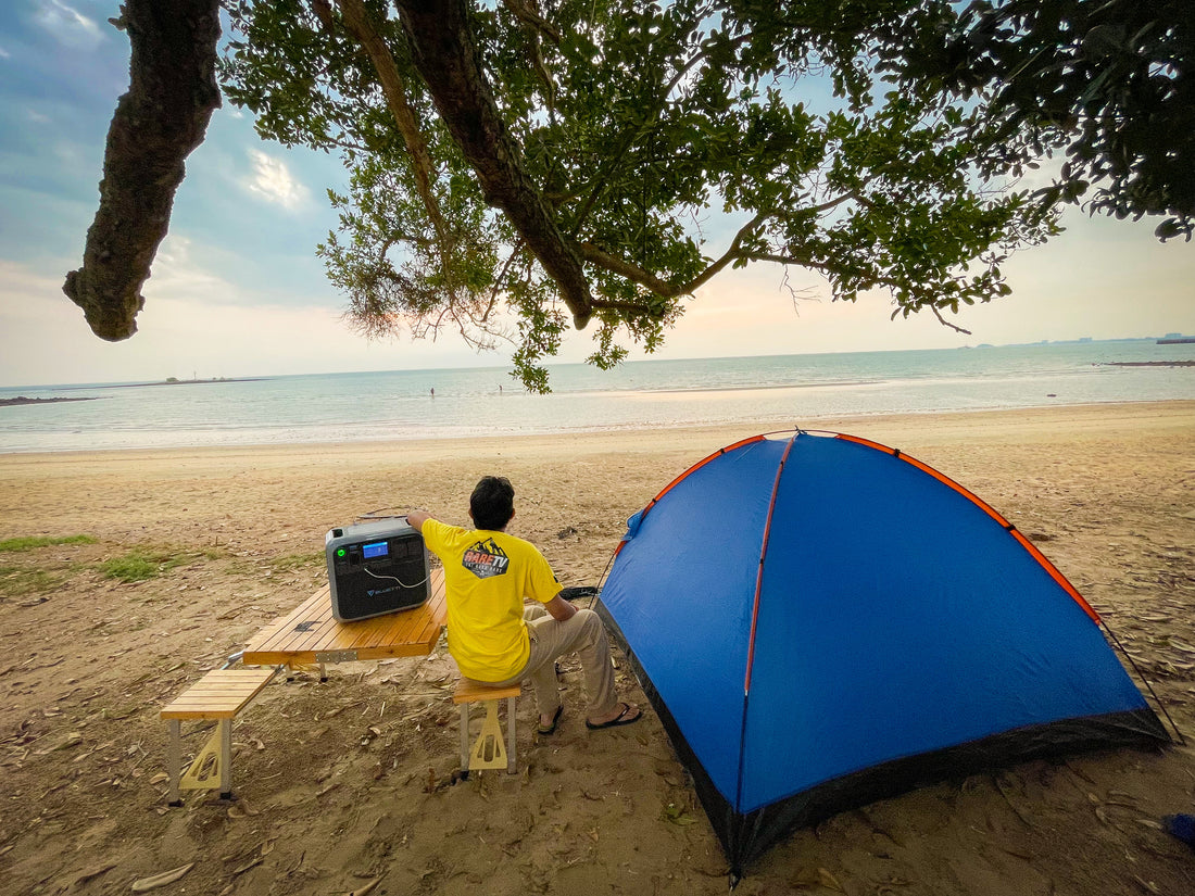Camping di Pantai Tersembunyi di Port Dickson